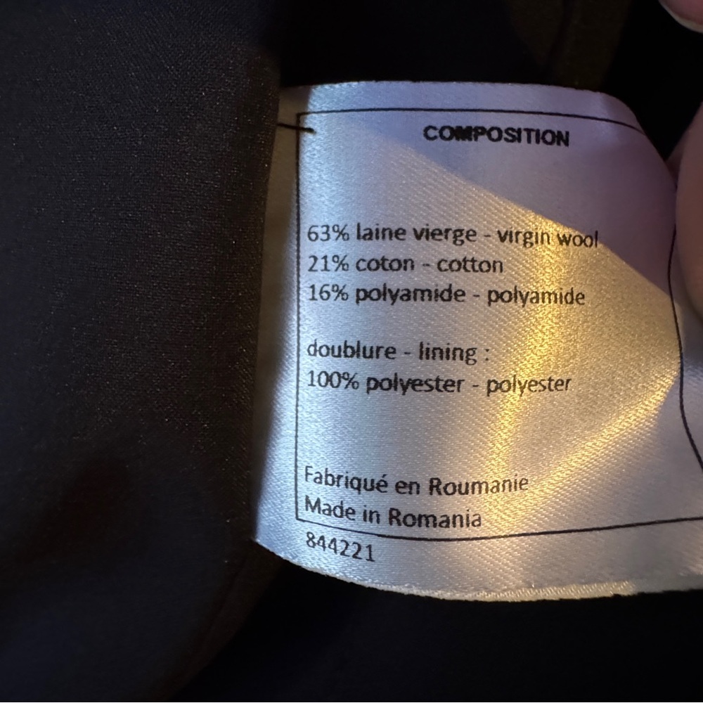 CHANEL Black Jacket Uniform Sz 38 - Picture 5 of 10